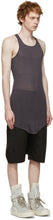 Rick Owens Purple Basic Rib Tank Top