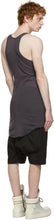 Rick Owens Purple Basic Rib Tank Top