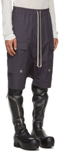 Rick Owens Purple Cargo Pods Shorts