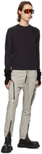 Rick Owens Purple Fisherman Biker Sweater
