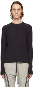 Rick Owens Purple Fisherman Biker Sweater - Pull de motard de pêcheur violet Rick Owens - Rick Owens 보라색 어부 자전거 타는 사람 스웨터