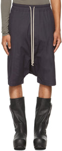Rick Owens Purple Forever Rick's Pods Shorts - Rick Owens Purple Forever Tever Rick's Pods Shorts - Rick Owens 보라색 영원히 릭의 포드 반바지