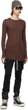 Rick Owens Red Rib Long Sleeve T-Shirt