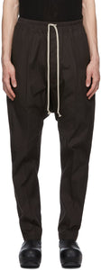 Rick Owens SSENSE Exclusive Black Long Drawstring Trousers