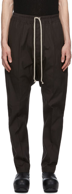 Rick Owens SSENSE Exclusive Black Long Drawstring Trousers - Pantalon de serrage exclusif exclusif de Rick Owens Ssense Ssense - Rick Owens Ssense 독점적 인 검은 긴 Drawstring 바지