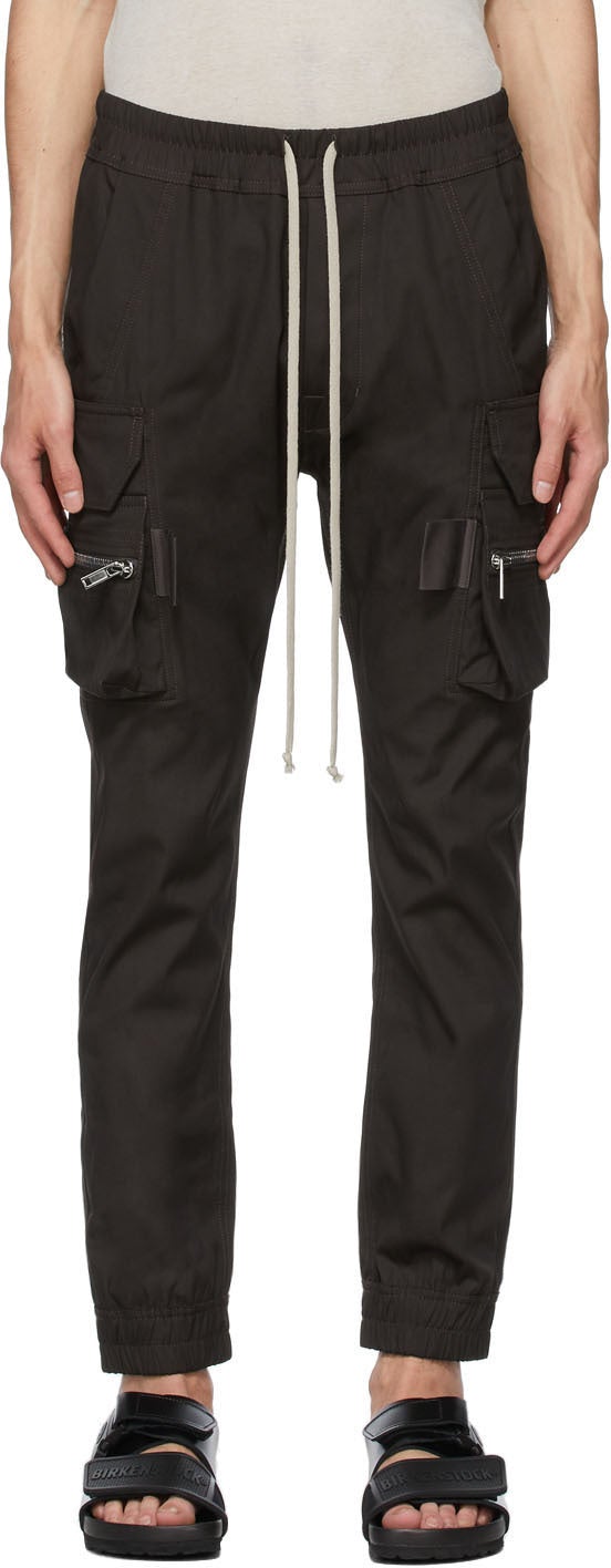Rick Owens SSENSE Exclusive Black Mastodon Cargo Pants - Pantalon de chargement de mastodon noir exclusif de Rick Owens Ssense - Rick Owens Ssense 독점적 인 블랙 마스토돈화물 바지