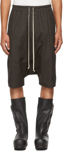 Rick Owens SSENSE Exclusive Brown Forever Rick's Pods Shorts - Rick Owens Ssense Ssense exclusif Brown Forever Rick's Pods's Short - Rick Owens Ssense 독점적 인 갈색 영원히 릭의 포드 반바지