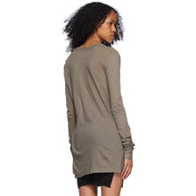 Rick Owens Taupe Cotton Unstable Long Sleeve T-Shirt