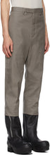 Rick Owens Taupe Cropped Astaire Trousers