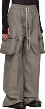 Rick Owens Taupe Drawstring Pannier Cargo Pants