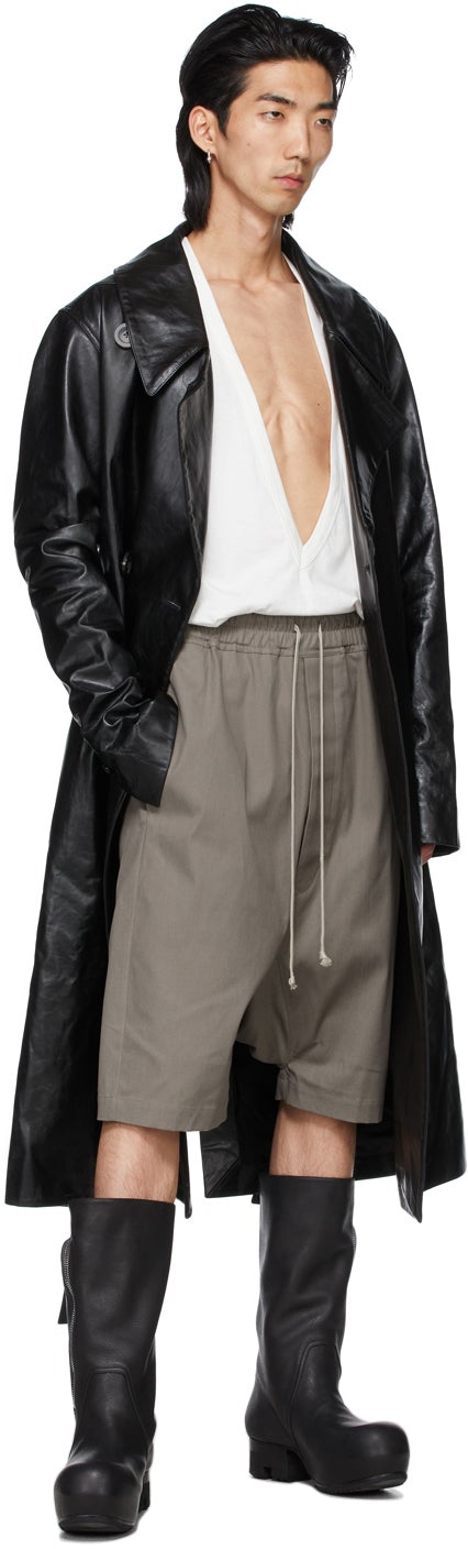 Rick Owens Taupe Forever Rick's Pods Shorts