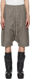 Rick Owens Taupe Forever Rick's Pods Shorts - Short de Rick Owens Taupe Tauuche pour toujours Rick - Rick Owens Taupe 영원히 릭의 포드 반바지