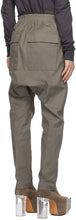Rick Owens Taupe Long Drawstring Trousers