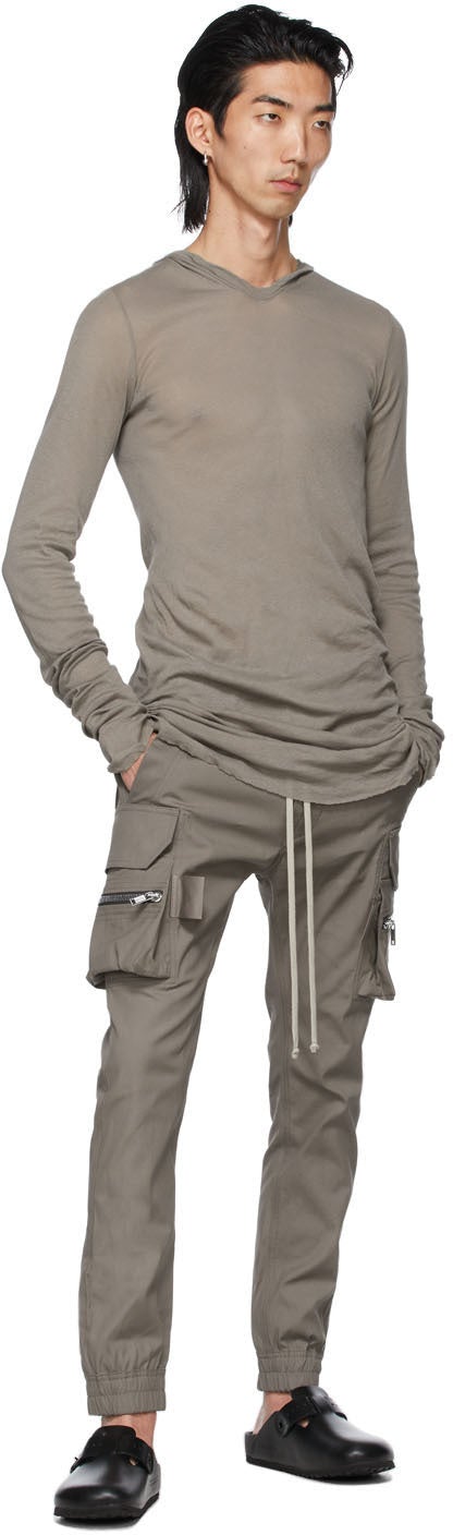 Rick Owens Taupe Mastodon Cargo Pants