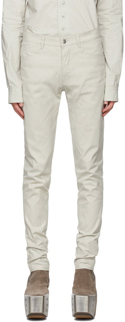 Rick Owens Taupe Tyrone Trousers - Pantalons Tyupe Taupe Rick Owens Taupe - 릭 오웬스 Taupe Tyrone 바지