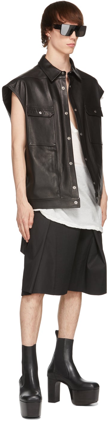 Rick Owens White Dylan Cap Sleeve T-Shirt