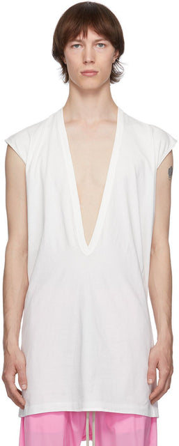 Rick Owens White Dylan T-Shirt - T-shirt Rick Owens White Dylan - Rick Owens 화이트 딜란 티셔츠