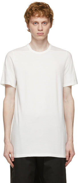 Rick Owens White Level T-Shirt - T-shirt de niveau blanc Rick Owens - Rick Owens 화이트 레벨 티셔츠