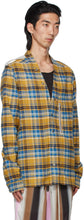 Rick Owens Yellow Plaid Larry Shirt