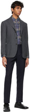 Ring Jacket Grey Wool Balloon Blazer