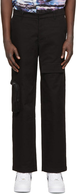 Rochambeau Black Carpenter Cargo Pants - Pantalon de charpentin de charpentier noir rochambeau - Rochambeau 블랙 카펜터화물 바지