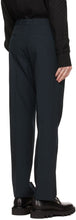 Rochas Homme Navy Wool Canvas Trousers