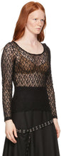 Rokh Black Lace Long Sleeve T-Shirt