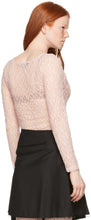 Rokh Pink Lace Long Sleeve T-Shirt