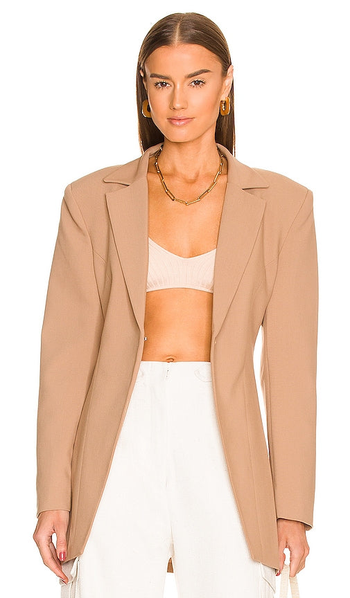 Ronny Kobo Riva Blazer in Tan Ronny Kobo Riva Blazer à Tan 棕褐色的罗尼·科博·里瓦（Ronny Kobo）