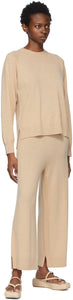 Rosetta Getty Beige Cashmere Relaxed Sweater