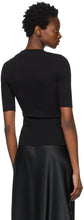 Rosetta Getty Black Cropped Sleeve T-Shirt