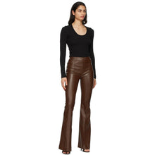 Rosetta Getty Black U-Neck Long Sleeve T-Shirt - Rosetta Getty T-shirt à manches longues en U noir - Rosetta Getty Black U 넥 긴 소매 티셔츠