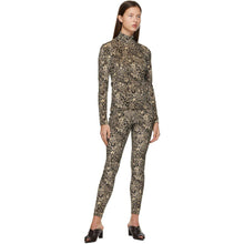 Rosetta Getty Brown Velvet Printed Leggings - Rosetta Getty Brown Velvet Imprimé Leggings - Rosetta Getty Brown Velvet 인쇄 레깅스