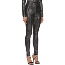 Rosetta Getty Silver Paillette Leggings