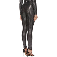 Rosetta Getty Silver Paillette Leggings