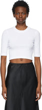 Rosetta Getty White Cotton Cropped T-Shirt - Rosetta Getty White Cotton Cropped T-shirt - Rosetta Getty White Cotton 자른 티셔츠