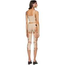 Rui Beige Nylon Unitard Bodysuit