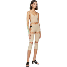Rui Beige Nylon Unitard Bodysuit - Rui Beige Nylon Body Unitard - 루이 베이지 나일론 Unitard Bodysuit.