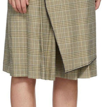 SJYP Beige Check Culotte Shorts