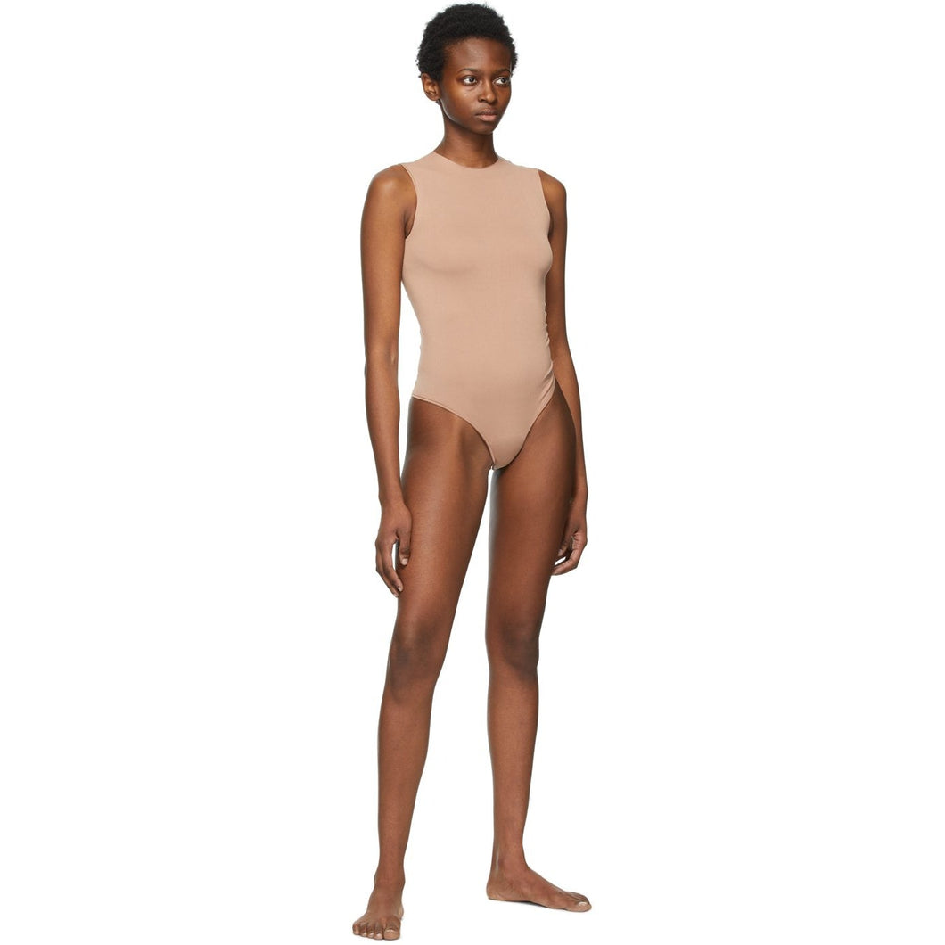 SKIMS Beige Essential Thong Bodysuit