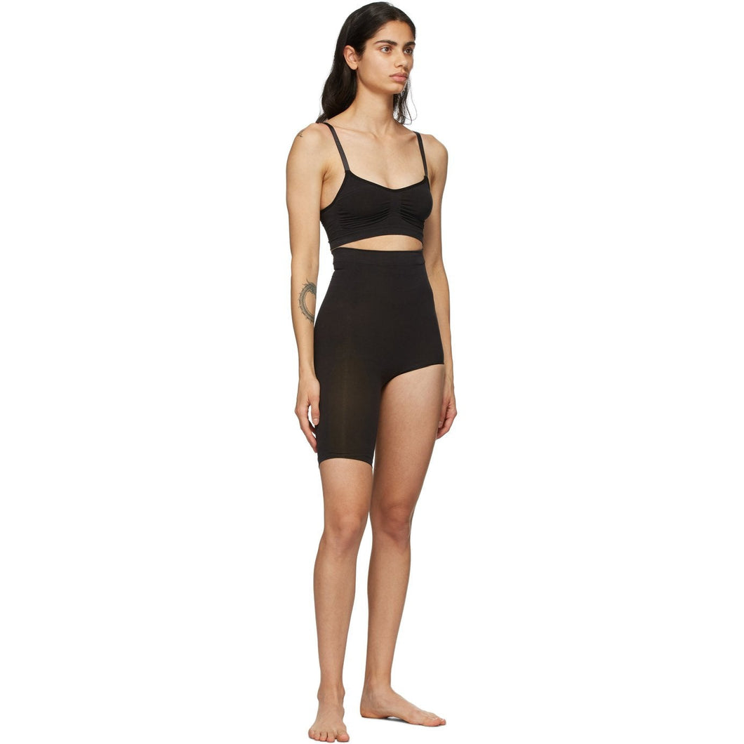 SKIMS Black Seamless Sculpt Solution Shorts