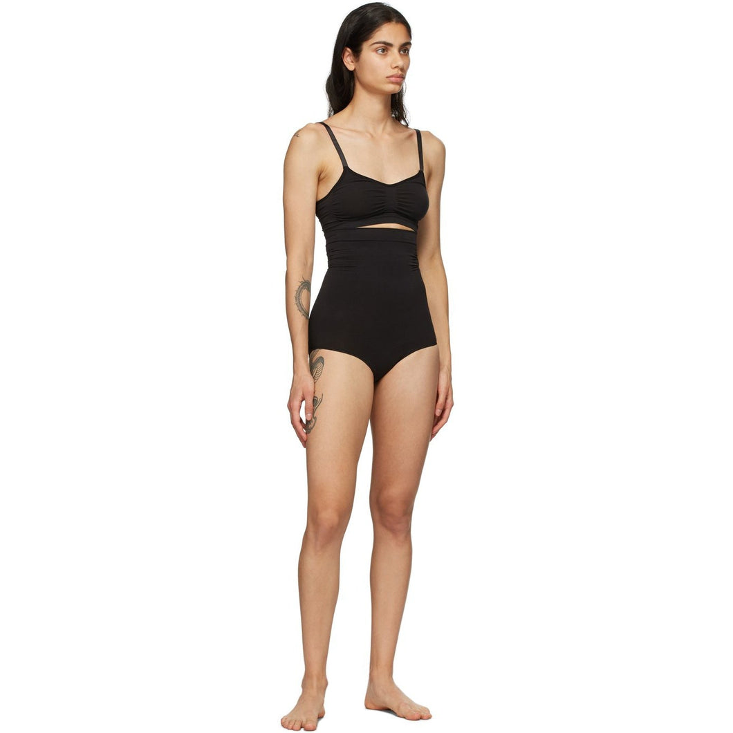 SKIMS Black Seamless Sculpting High Waist Briefs