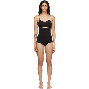 SKIMS Black Seamless Sculpting High Waist Briefs - Skims Sculpture sans soudure Noir Sculpture haute taille haute - kims 검은 색 원활한 조각 높은 허리 팬티