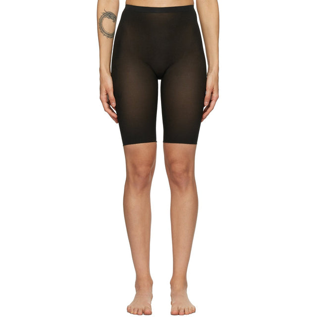 SKIMS Black Sheer Sculpt Shorts - Skims Short Black Sweer Sculpt - 검은 깎아 지른듯한 조각 반바지