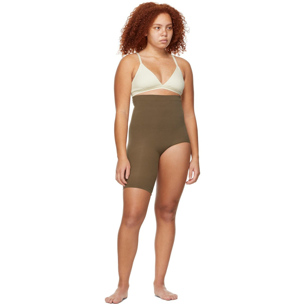 SKIMS Brown Seamless Sculpt Solution Shorts