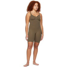 SKIMS Brown Seamless Sculpting Mid-Thigh Bodysuit