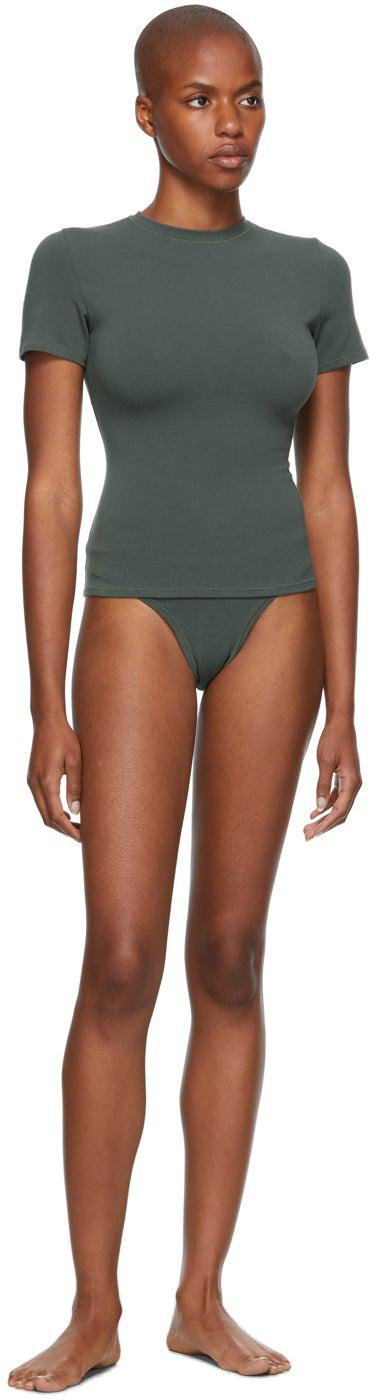 SKIMS Grey Cotton 2.0 Jersey T-Shirt