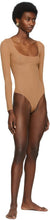 SKIMS Tan Jelly Sheer Long Sleeve Bodysuit