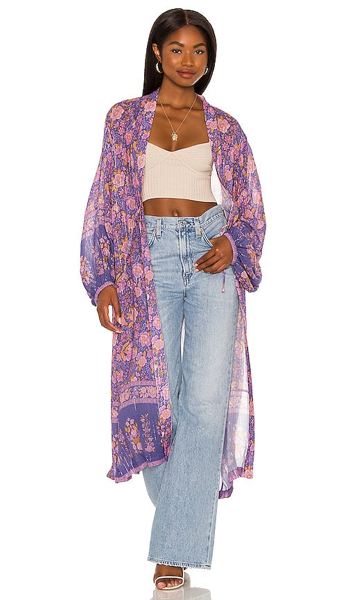 SPELL X REVOLVE Juniper Duster in Purple Spell x Revolve Juniper Duster en violet 拼写X旋转杜松duster