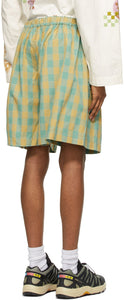 STORY mfg. Green Gingham Bridge Shorts